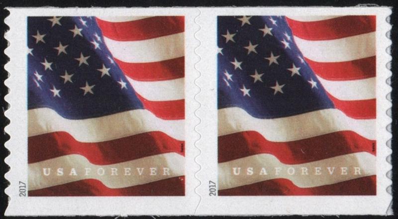 SC#5158 (49¢) U.S. Flag Coil Pair (2017) SA