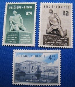BELGIUM 1951 - SCOTT # B495-B497   COMPLETE SET   MH