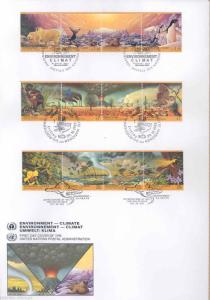 UNITED NATIONS 1993 CLIMATE  FIRST DAY COVERS  AS SHOWN