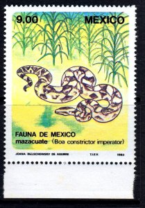 Mexico 1983 Fauna - Snake Mint MNH SC 1326