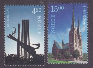 Norway 1266-67 MNH 2000 Skien 1000th Anniversary Set of 2