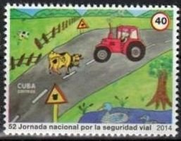 CUBA Sc# 5583  ROAD SAFETY DAY 40c 2014  MNH  mint