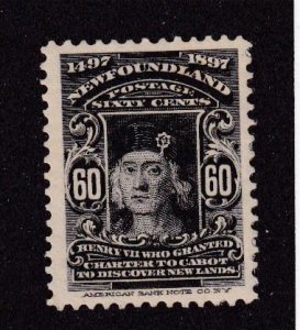 NEWFOUNDLAND # 74 VF-MH KING HENRY V11 HENRY 8TH I AM I AM