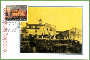 14716 - VATICAN - Set of 2 Pieces MAXIMUM CARD - 1975 - Architecture-