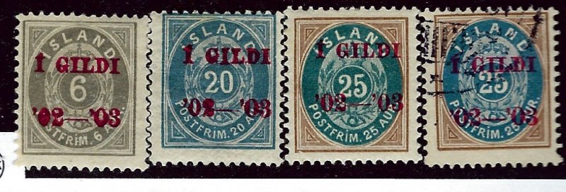 Iceland SC#46-47 Mint & #48 Used F-VF SCV$22.50...Fill a great spot!