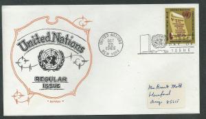 U. N. Scott 147 Artopages FDC  New 15c Regular Issue