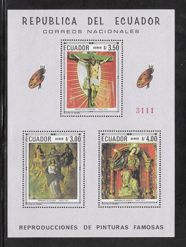 Ecuador #768f MH Perforated Souvenir Sheet (12821)