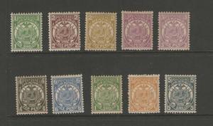 Transvaal South Africa 1885 SG 175-185 MH