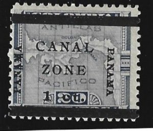 Canal Zone Scott #16 Mint 1c  Surcharged type a  2021 CV $1.90