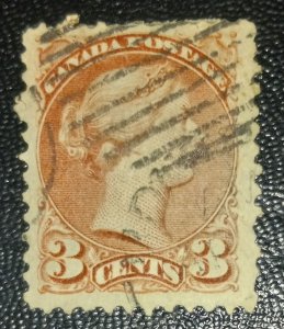 Canada 37b Used Copper-Red VF 1870