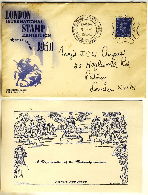 A Cover of The London International Stamp Exhibition May 6th To May 13th  1950