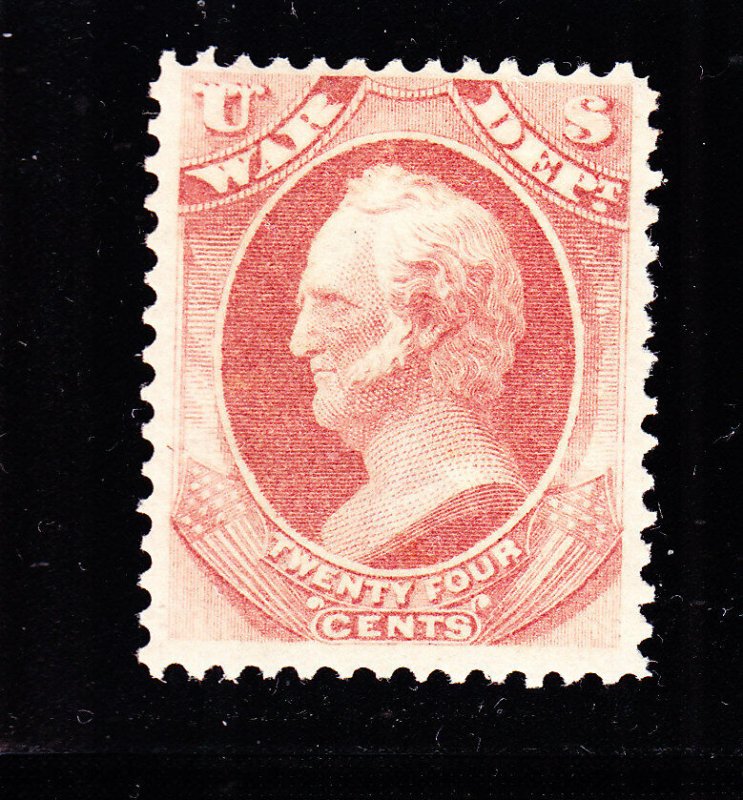 US O91 24c War Department Mint F-VF OG H SCV $85 