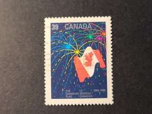 CA S#1278 U - VF $0.39 06/29/1990 - The Canadian Flag 1965 to 1990