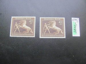 Germany 1939 MNH SC B145 MI.  699l  on greenish paper SUPERB 3800 EUROS (122)