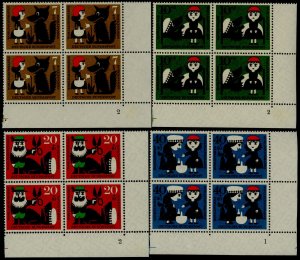 Germany B372-5 BR Blocks MNH Folklore, Little Red Riding Hood