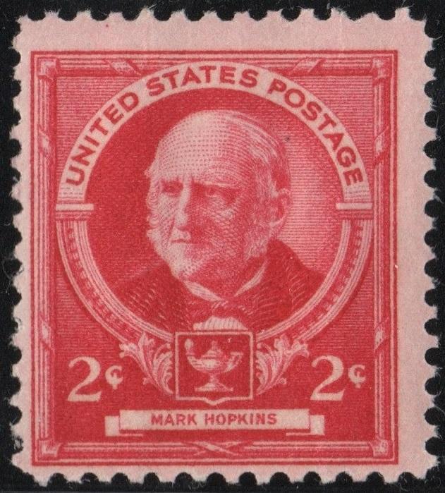 SC#870 2¢ Famous Americans: Mark Hopkins Single (1940) MNH