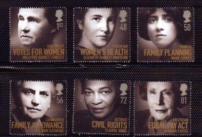 Great Britain 2008 - Famous Women MNH Set  # 2601-2606