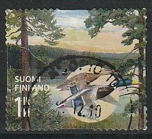 2010 Finland - Sc 1362b - used VF - 1 single - Forest & Ducks