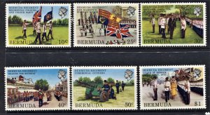 STAMP STATION PERTH - Bermuda #406-411 QEII General Issue MLH CV$5.00