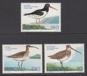 Faroe Islands 28-30 Birds MNH VF