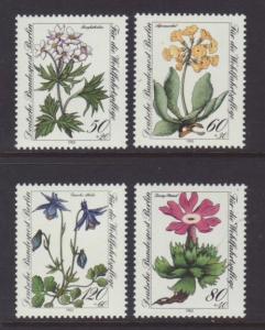 Germany Berlin Flowers 9NB204-9NB207 MNH VF