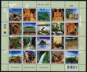 Thailand 2147 MNH Tourist Attractions, Temples, Waterfalls, Elephants, Flowers