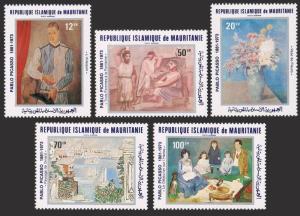 Mauritania C207-C211,MNH.Michel 721-725. Picasso birth centenary,1981.Paintings.