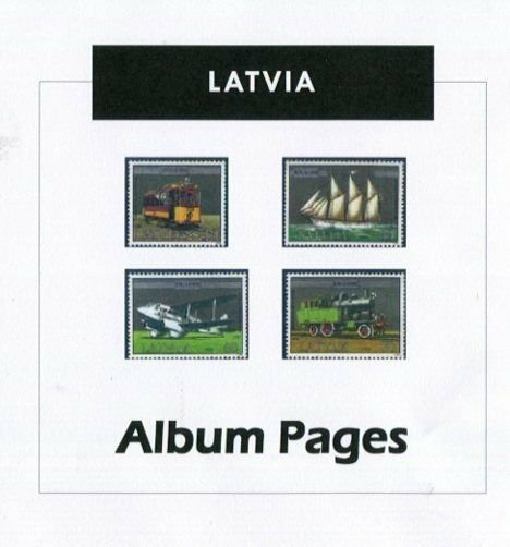 Latvia - CD-Rom Stamp Album 1918- 2018  Color Illustrated Album Pages