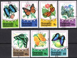 Grenada Grenadines; 1975: Sc. # 75-81 ;  Used CTO Complete Set