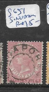  MALAYA STRAITS SETTLEMENTS  (P0807B)  QV 4C  SG 51 SINGAPORE SON VFU