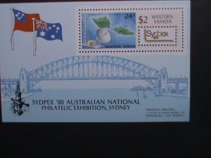 ​SAMOA1980-SC#538-SYDPEX'80 AUSTRALIAN STAMP SHOW-SYDNEY MNH S/S VF