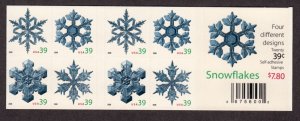 2006 SNOWFLAKES 39c Sc 4108b complete mint booklet of 20 as issued