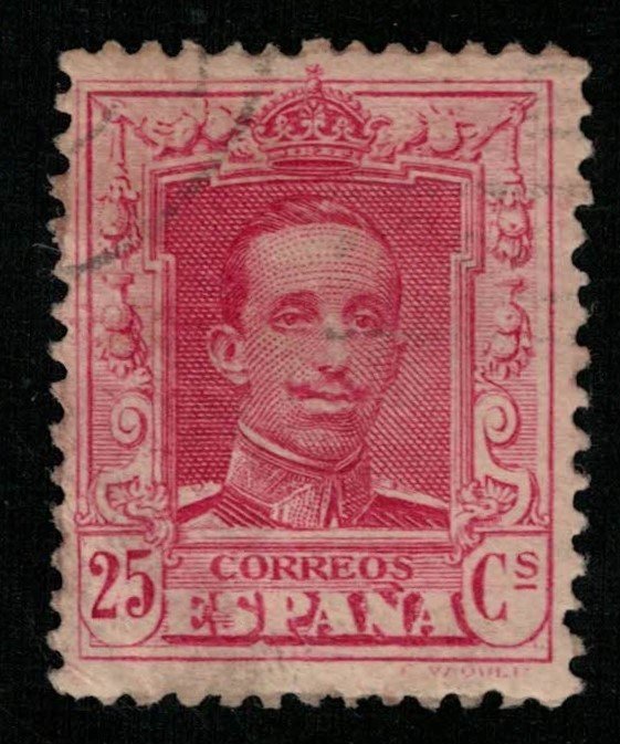 1922-1930, King Alfonso XIII, Spain, 25 Cs, ESPANA, MC #289 (Т-7631)