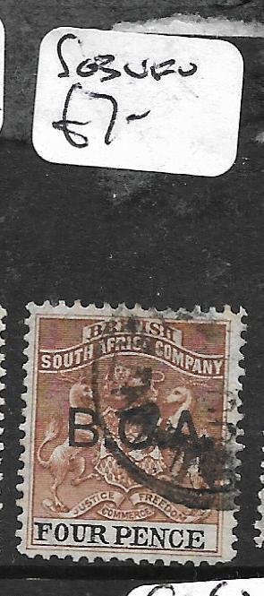 BRITISH CENTRAL AFRICA (PP1009B) BCA SURCH 4D  SG3  VFU