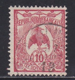 New Caledonia # 93, Kagu Bird, Used, 1/3 Cat.