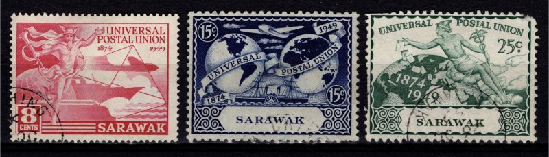 Sarawak 1949 UPU, Part Set [Used]