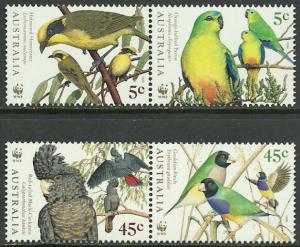 Australia #1675-8 MNH Set, WWF, Birds