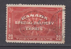 J29911, 1930  canada used #e4 special delivery
