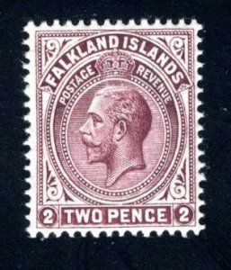 Falkland Islands SC #32  VF, Unused, OG, King George V,  CV $30.00 ....1930238