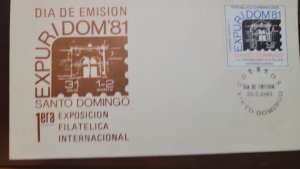 P) 1981 DOMINICAN REPUBLIC, INTERNATIONAL STAMP EXHIBITION EXPURIDOM SANTO