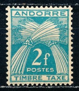 French Andorra #J34 Single MNH