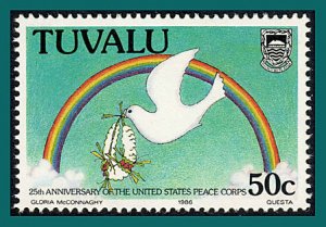 Tuvalu 1986 Peace Corps, MLH #362,SG386