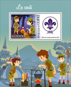 Guinea - 2021 Boy Scouts & Girl Scouts - Stamp Souvenir Sheet - GU210341b