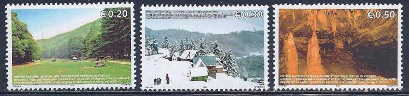 UN Kosovo Scott # 54 - 56 MNH short set