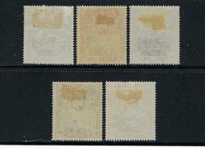 ST. HELENA SCOTT #50-54 1903 EDWARD VII SHORT SET- MINT HINGED