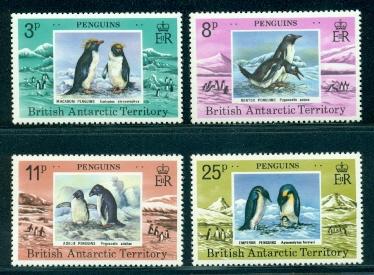 British Antarctic Territory #72-75  Mint VF NH  CV $23.50