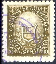  1871 Stamp, Guatemala stamp SC#389 used