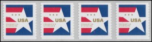 US 5433 Star Presorted Standard 10c coil strip (4 stamps) MNH 2020