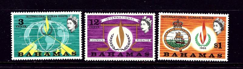 Bahamas 269-71 MNH 1968 Human Rights