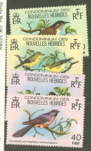 New Hebrides, French #296-99 Mint (NH) Single (Complete Set) (Bird)
